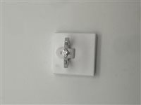 Anello Gioielleria Dossena  Donna in Oro bianco Diamante ANOR-259-253